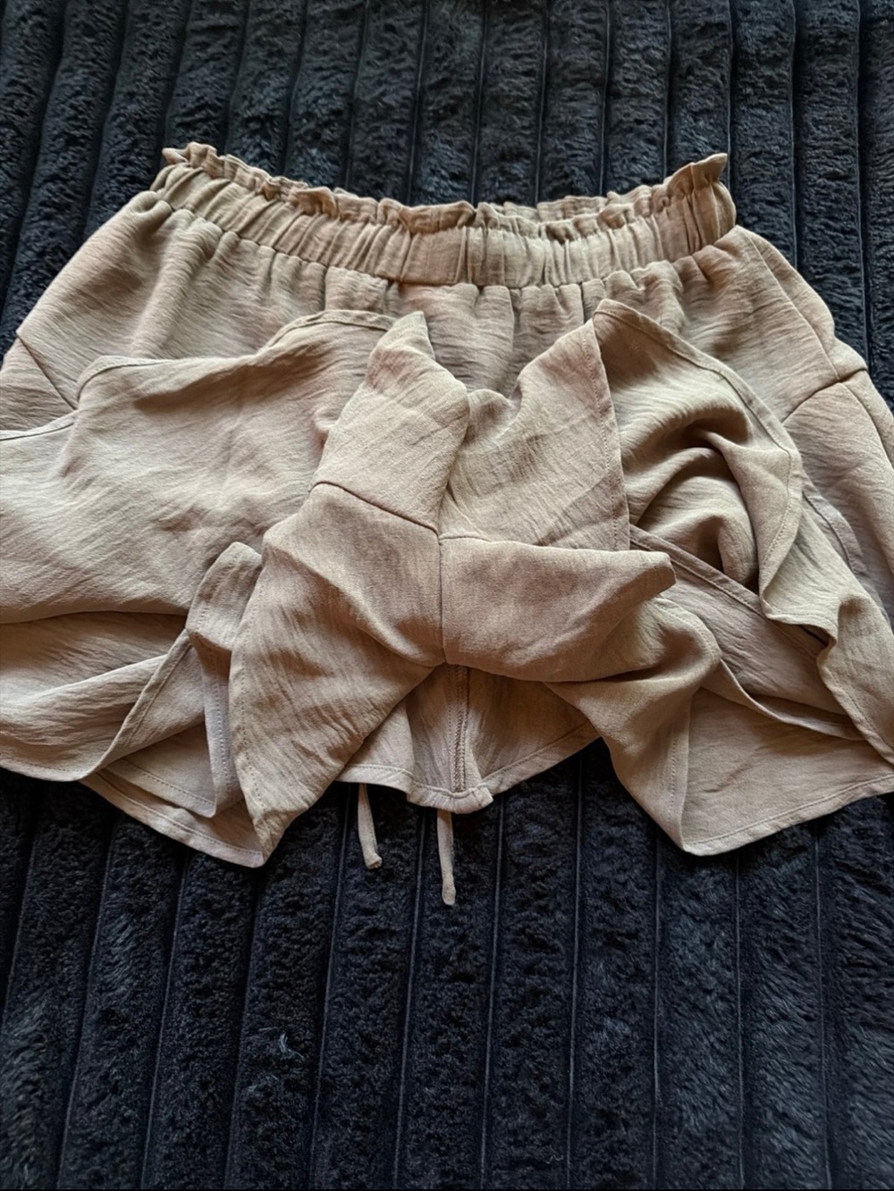 Tiered Ruffle Drawstring Skort - Picture 4 of 5